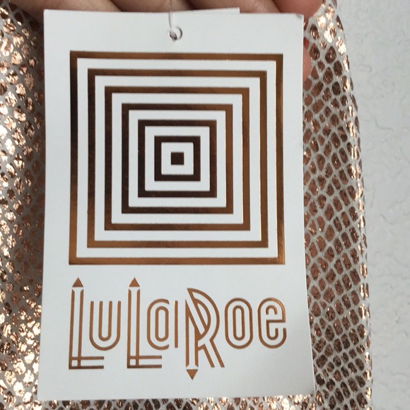 White and gold LuLaRoe pencil skirt!! - Picture 3 of 7